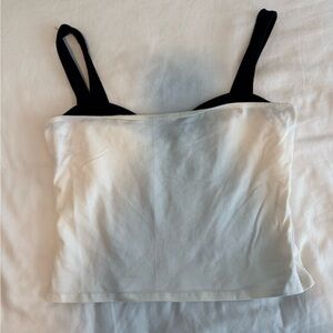 Reformation white and black Top